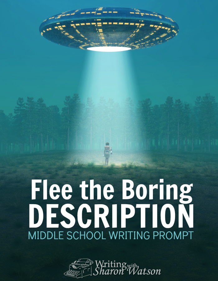 Middle School Writing Prompt -- Do you skip long descriptions in books? Learn how to put some punch into your descriptions and make them interesting in this writing prompt.