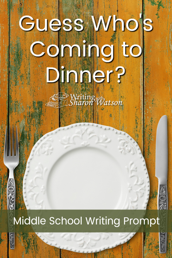 Learn about all the people who came to Sarah Smiley's house for dinner when her husband was deployed then write an essay or poem about who you might ask over for dinner.  #homeschool #homeschooling #writingprompts #middleschool #homeschoolwriting