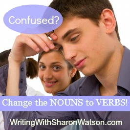 change nouns to verbs