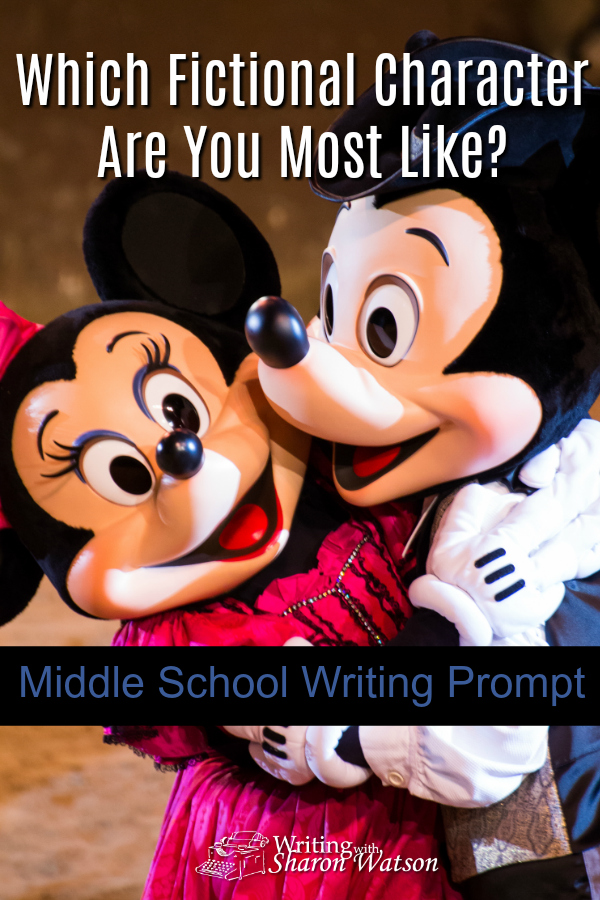Middle School Writing Prompt - We all have a Disney side--so says the TV ad. If so, which character are you most like? Or choose another set of characters and explain why you are like one of them. #homeschool #homeschoolwriting #middleschoolhomeschool #writingprompts