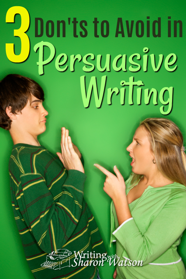 It's easy for our students to make these common mistakes in persuasive writing. Here's a practical list of three mistakes you can help them avoid. Then enjoy the writing activity that follows. #homeschoolwriting #persuasivewriting #homeschoolhelps #homeschooltips #writingtips #homeschoolmoms