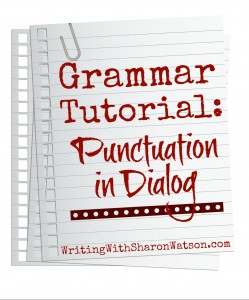 punctuation in dialog