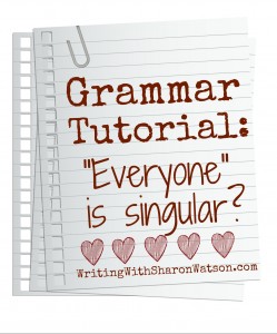 everyone is singular