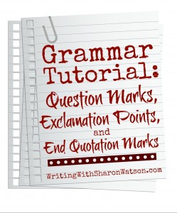 question marks and exclamation points