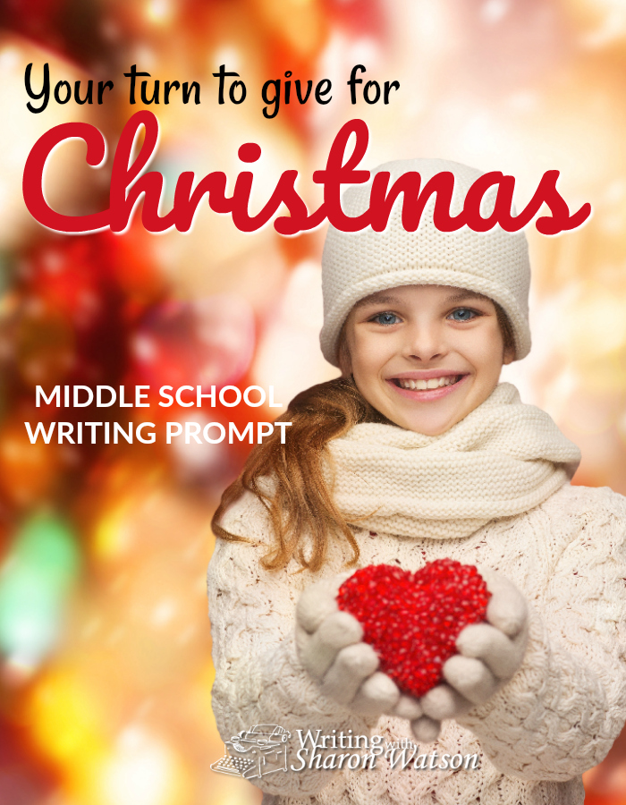 Middle School Writing Prompt -- What would you put in a donation box or on a public Christmas tree for others less fortunate than yourself? Make a list or write a story.
