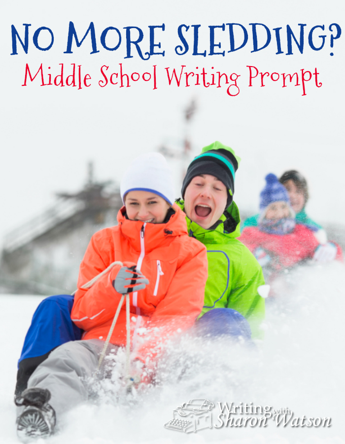 Middle School Writing Prompt -- Cities are banning sledding in their parks so they won't be sued when someone gets hurt. Do you think people should be allowed to sled in city parks?