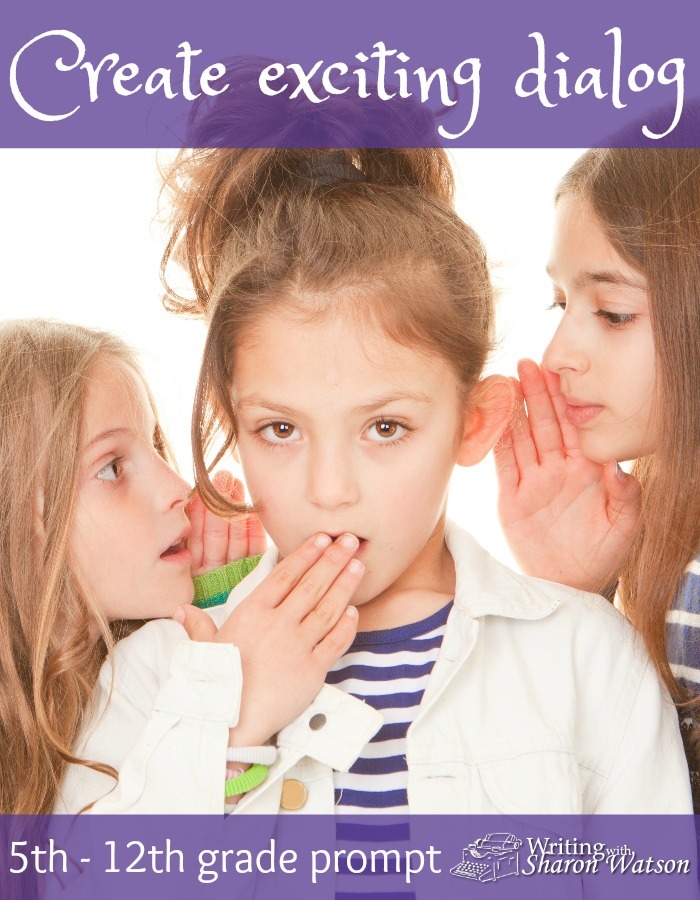 WRITING PROMPT FOR MIDDLE AND HIGH SCHOOL: You've read boring dialog before. Read some here! Then read some snappy dialog and learn how to write some of your own.