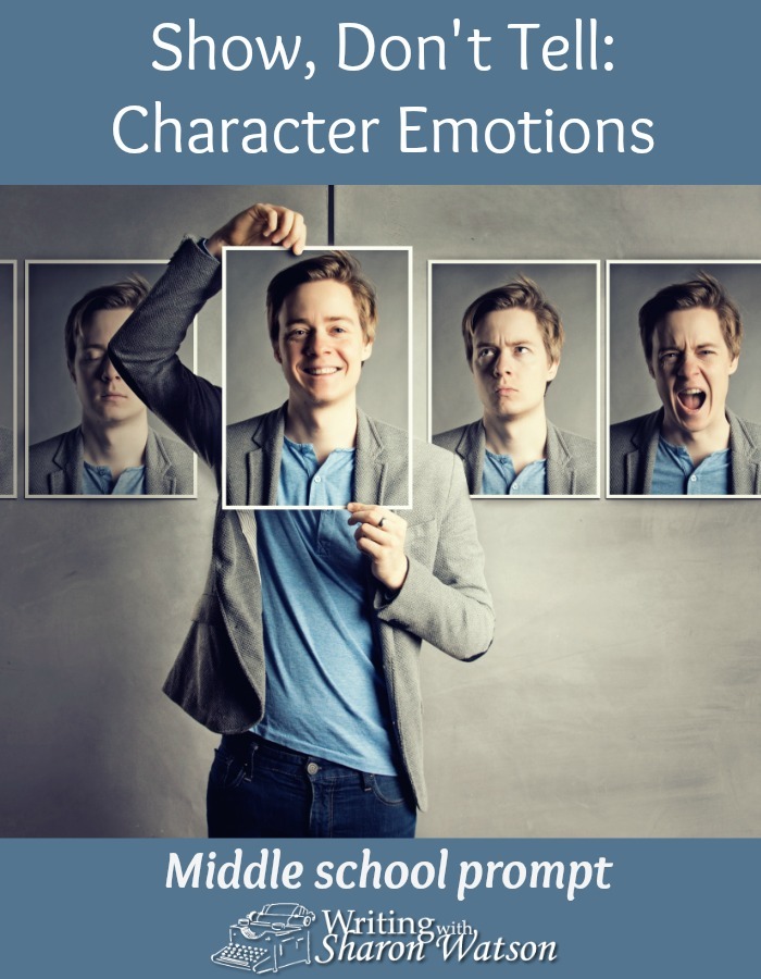 MIDDLE SCHOOL WRITING PROMPT: One of the first rules storywriters learn is this: Show, don't tell. What does that mean? Read on to find out and to practice this important skill!