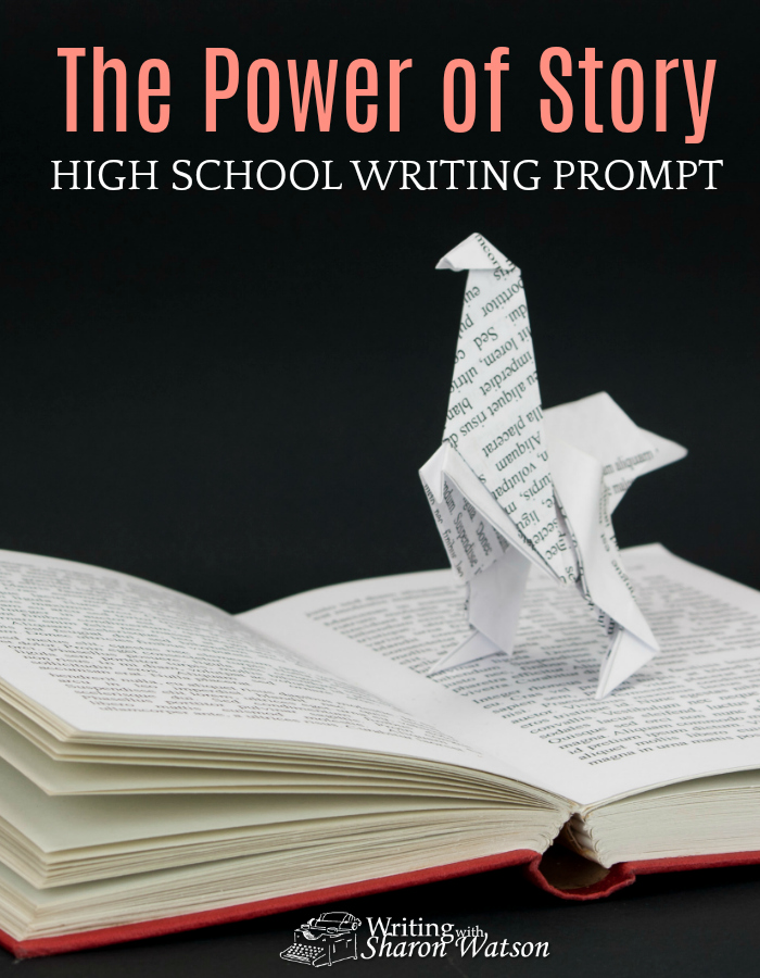 High School Writing Prompt - You want to reach people but don't know how to engage their hearts. Use the power of story--fiction or nonfiction--to make your point and grab their hearts. #homeschool #writingprompts #writing #highschool