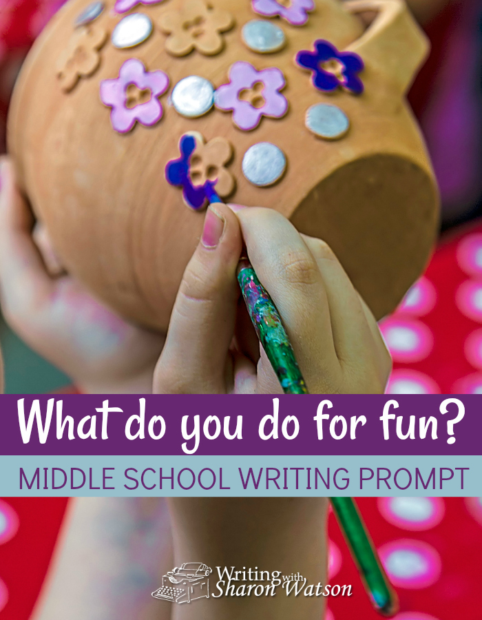 Middle School Writing Prompt - If you were 25 years old and someone asked you what you used to do for fun as a kid, what would you say to them? #homeschool #writing #writingprompts #middleschool