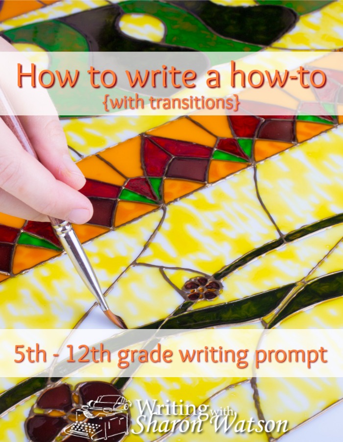 5th - 12 graders learn from a fun example how to plan and organize their how-to paragraph or essay. Practice transitions, too.