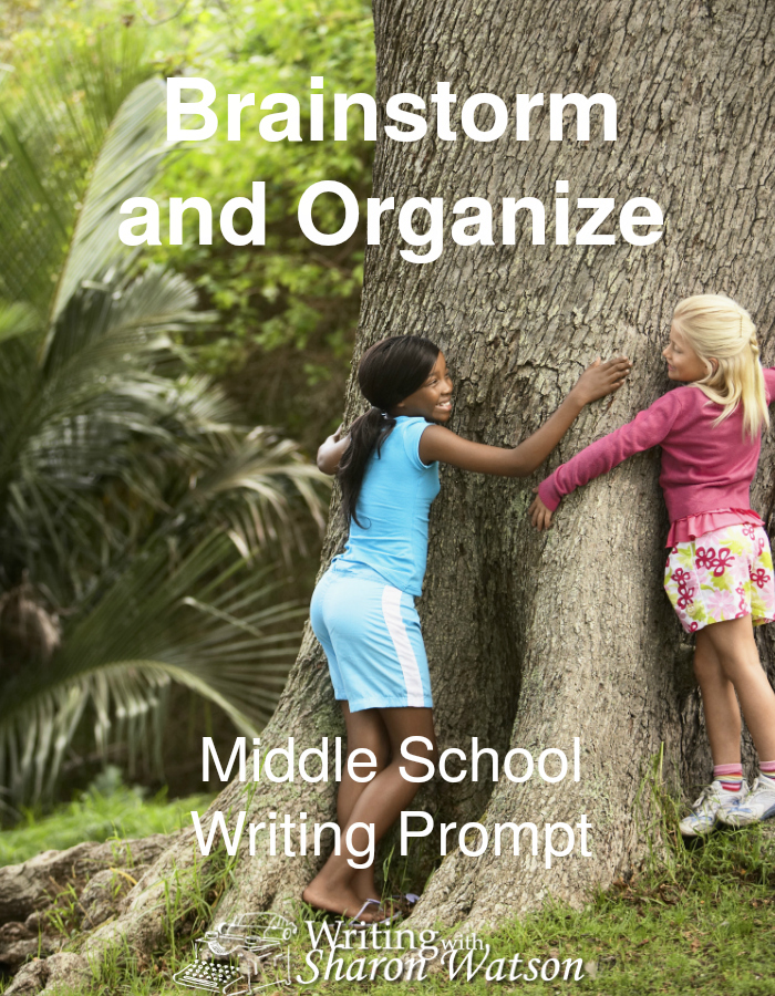Brainstorm and Organize Middle School Writing Prompt - Writing will become much easier when you use these skills. Brainstorm and organize easily with these two downloadable worksheets on the benefits of trees.