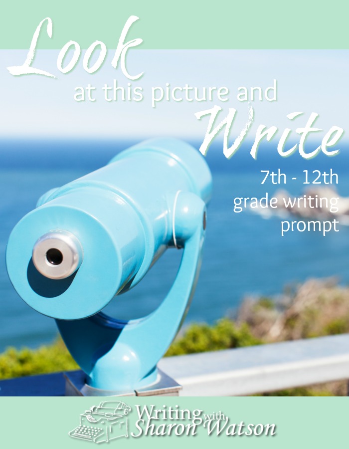 WRITING PROMPT FOR MIDDLE AND HIGH SCHOOL: Take a peek at this picture and then write whatever comes to mind.