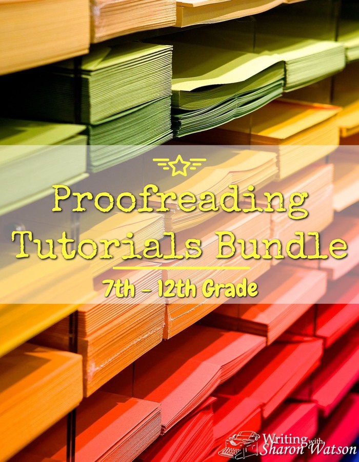 FREE Proofreading Tutorials for Grades 7-12 -- 7th - 12th graders learn proofreading marks, practice finding mistakes in someone else's essay, and find editing advice in this proofreading bundle.
