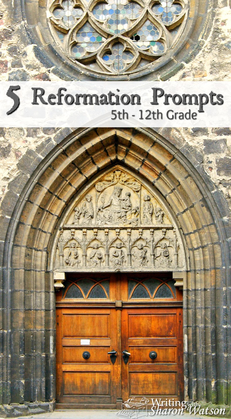 Explore some of the issues and ideas connected with the Reformation with these writing prompts for 5th-12th graders. Opinions, story writing, and more.