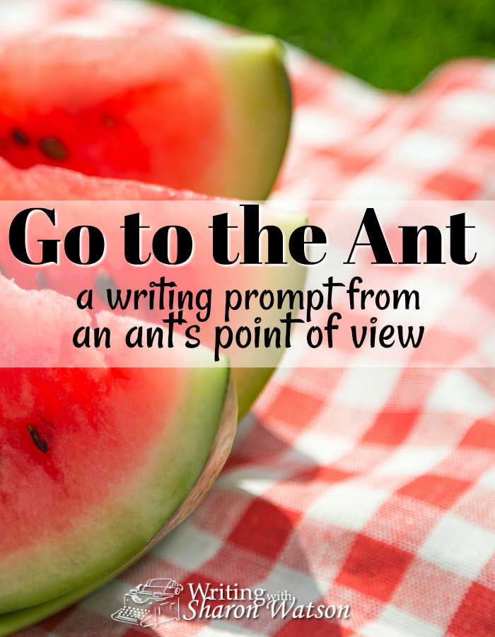 Writing Prompt: You aren't the only one who shows up at a picnic! What is it like for the ants? Enjoy this prompt from an ant's eye view. Suitable for 5th-12th grade.