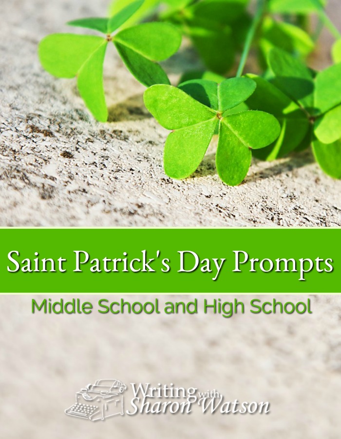 Saint Patrick's Day is a great time to encourage the thinking process in your students, and these two prompts are here to help. Suitable for grades 5-12. #homeschool #writing #writingprompts #middleschool #highschool