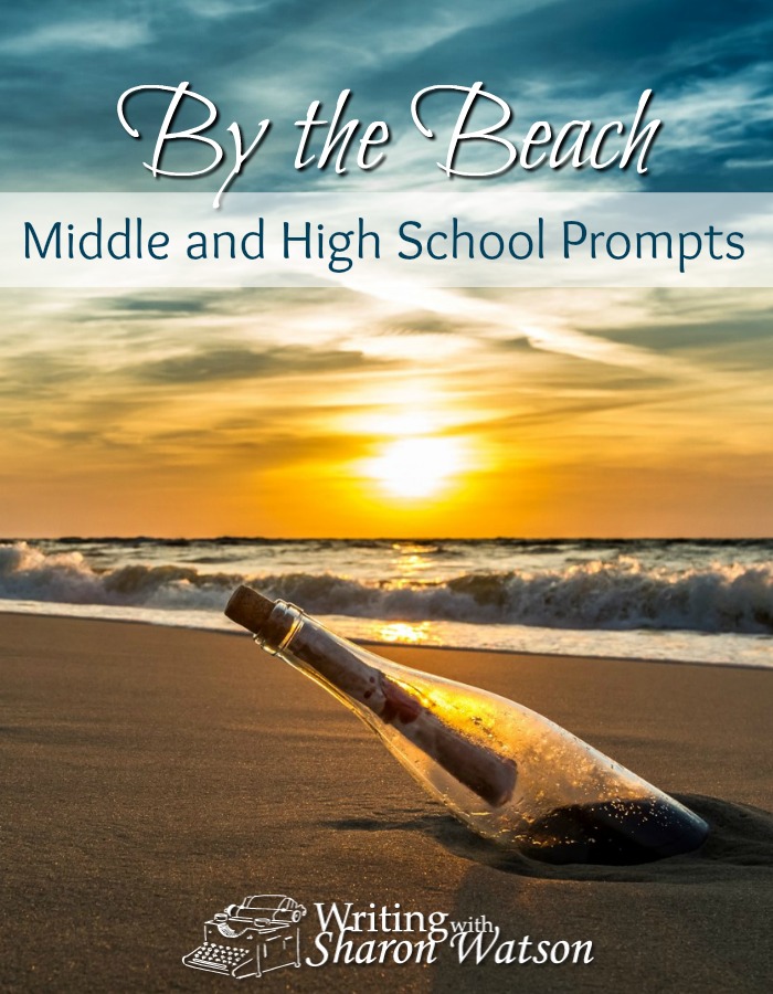 These fun prompts are beach themed and are great for your 5th - 12th graders. One is from a news article that caught my imagination, and the other is from a goofy song by Phil Harris recorded in 1950. #homeschool #homeschoolwriting #writingprompts