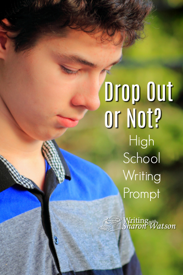 School is long and boring. Why not drop out? After all, some very famous people dropped out and are successful. What would you say to a friend to encourage him or her to stay in school? #homeschool #homeschooling #highschool #writingprompt #homeschoolwriting